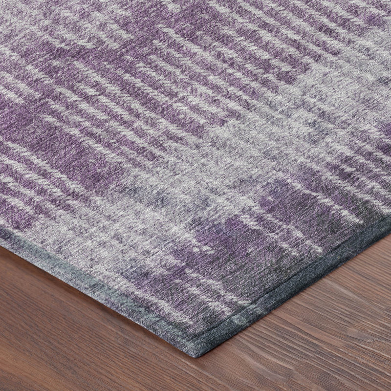 Machine Washable Indoor/Outdoor Chantille ACN2811 Modern Rug, 9' x 12', Purple