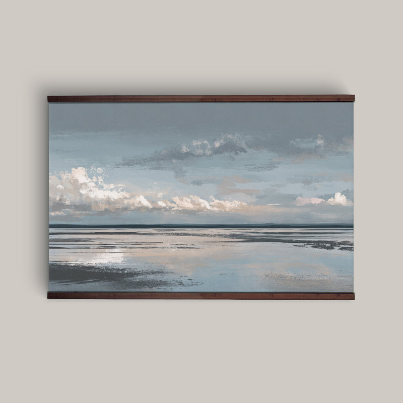 «Coastal Reflections, Seascape», art mural sur toile, H 32 po x l 48 po