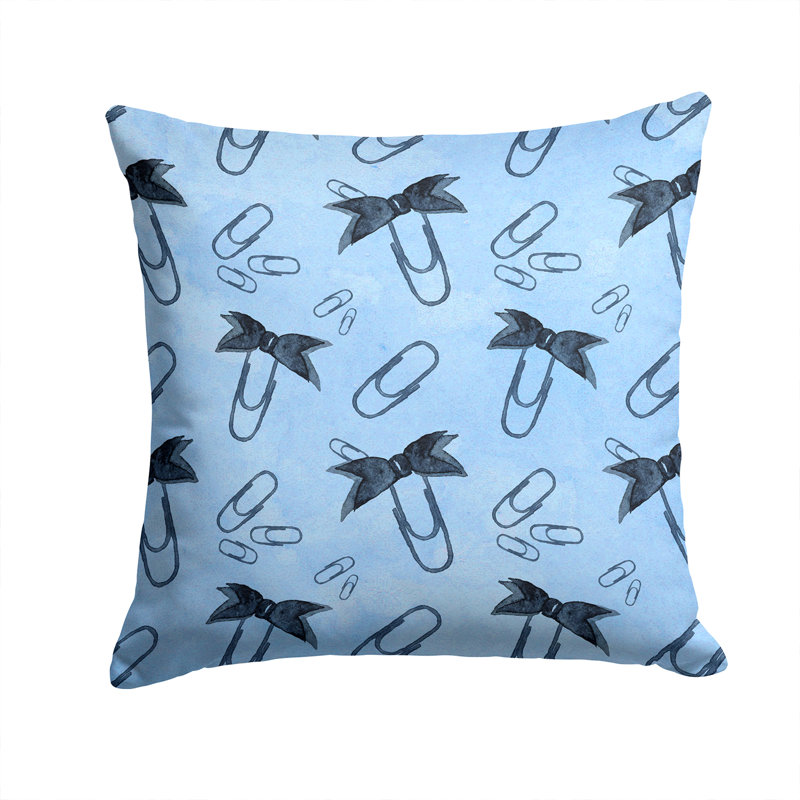  Paper Clips Outdoor Throw Pillow, 14" x 14"