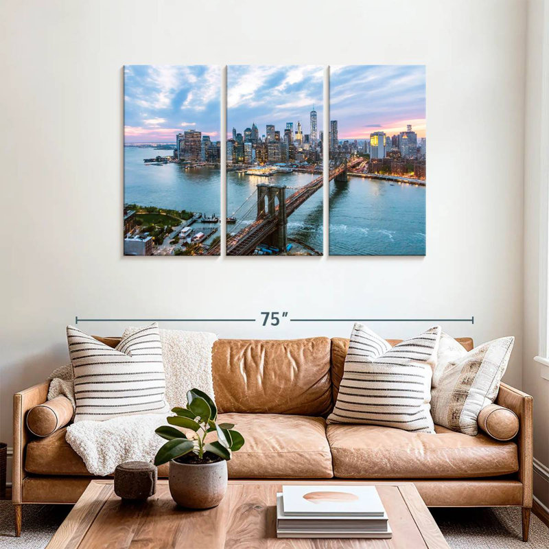 Senne New York, dernier jour, H 36 po x l 57 po