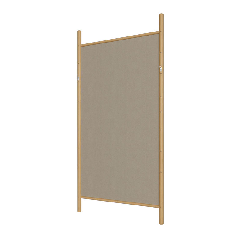 Merienne Wood Dowel Floor Mirror Wall Mirror, Natural Wood, 73" x 35"