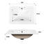 Meuble-lavabo de style rétro avec porte à fermeture en douceur et lavabo en céramique-130154635