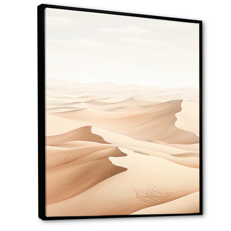 «Desert Sands Of Slumber Dreams IV», reproduction sur toile, Cadre flottant noir, H 20 po x l 12 po x P 1 po