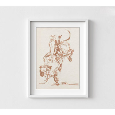 Marnay Rodeo Gestures In Sepia II par Jennifer Paxton Parker, art mural encadré, art mural occidental, impression d'art du Sud-Ouest, art mural encadré