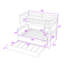 Grena Twin Over Full Solid Wood Standard Bunk Bed with Trundle by Harper Orchard-2099229643