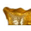 Cast Wall Onyx Bowl, Gold Leaf, Large