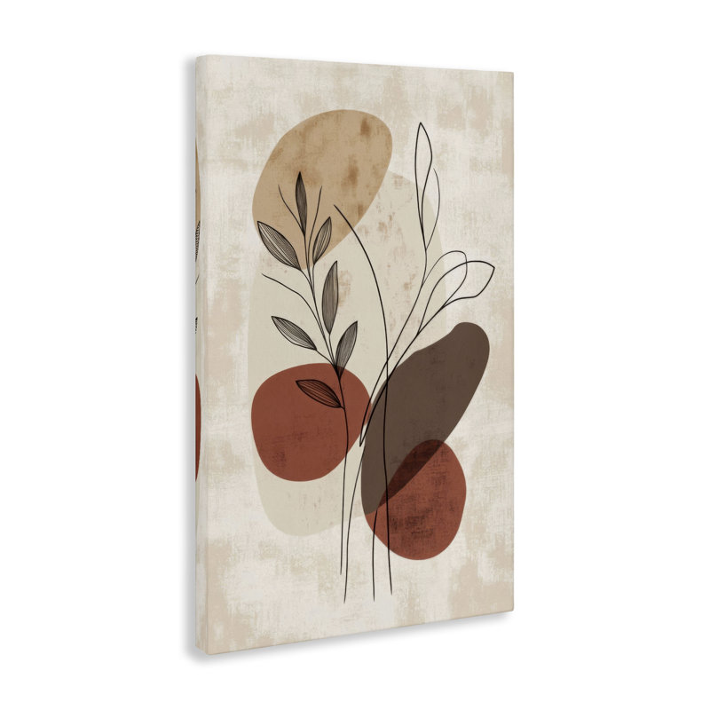  "Sprig Outline Neutrals", art mural par LSR Design Studio, H 36 po x l 24 po