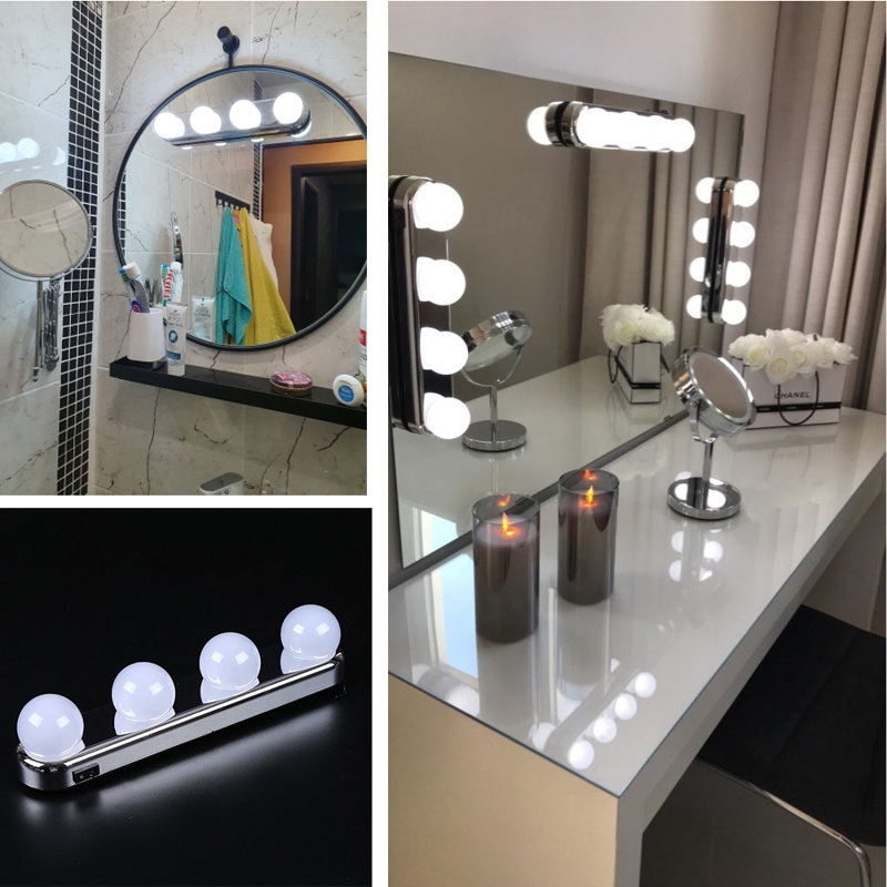 Metal Oval Dresser Mirror