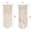 2 pièces décoratives en macramé tissé boho chic géométrique Art déco