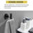 Wall Mounted 9-piece Bathroom Accessories Set