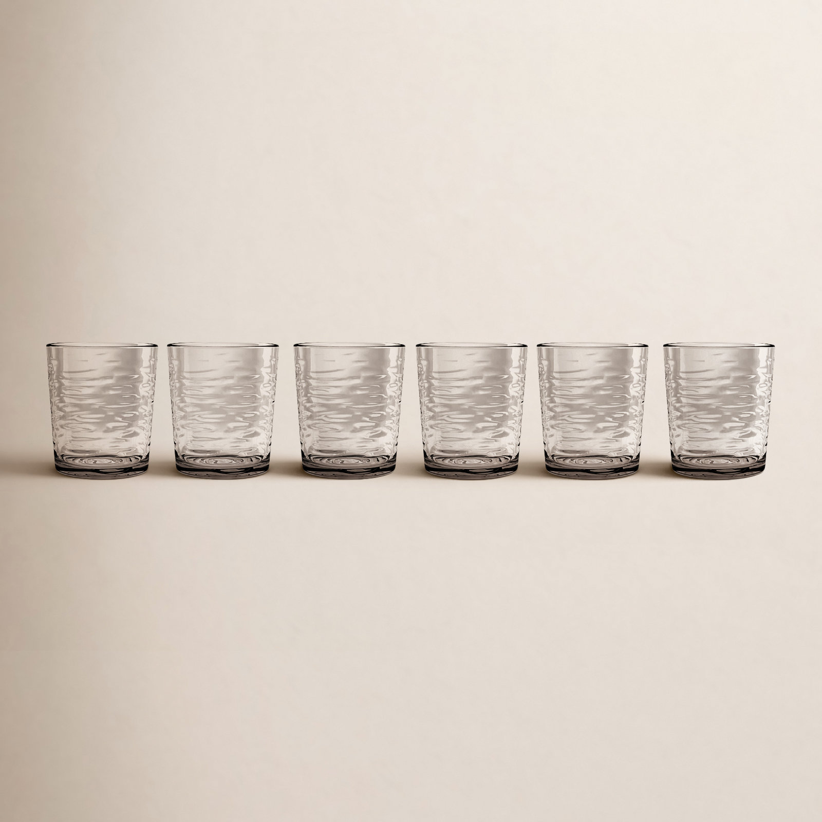Celise Acrylic Drinking Glass Set, Clear, 4