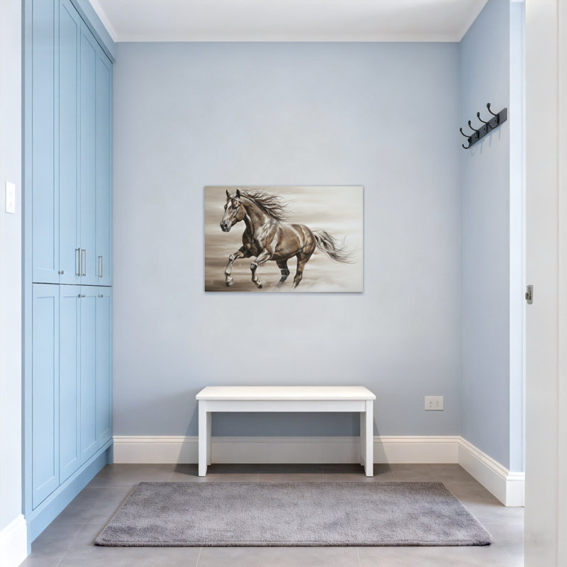 «Animals Courir», reproduction d'art sur toile, H 12 po x l 18 po