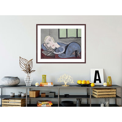 Femme couchee lisant par Pablo Picasso