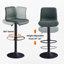 Tabouret de bar rotatif à hauteur réglable avec structure en métal-186712871-186712873
