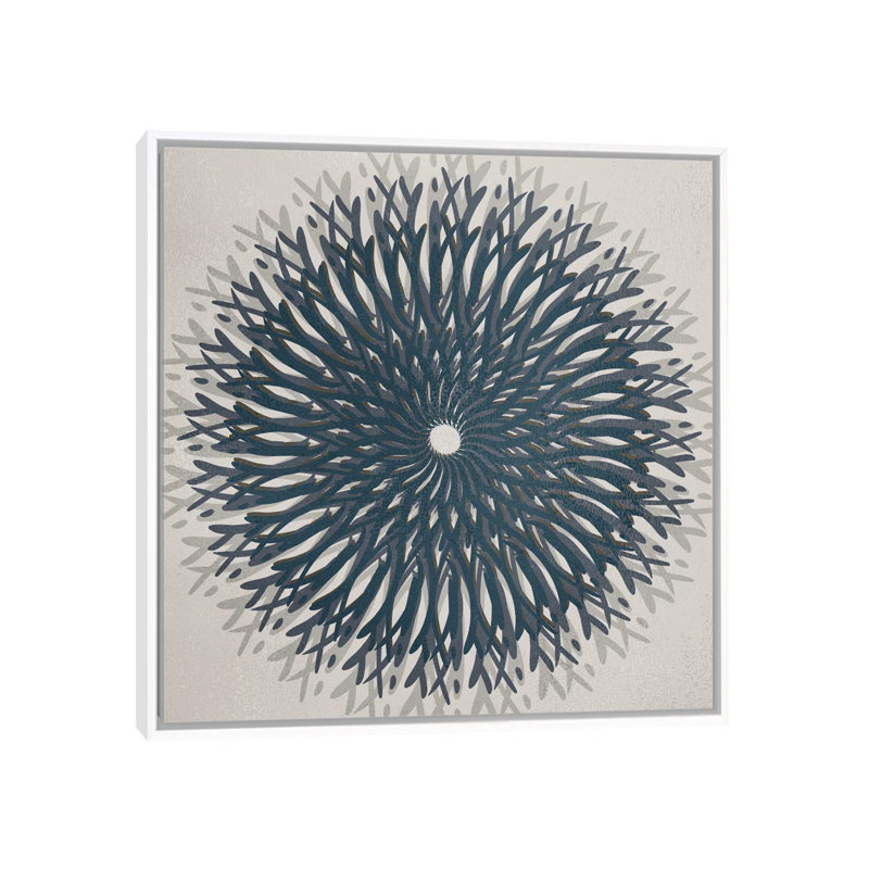 Spinner by Kimberly Allen - Painting on Canvas, White Framed, 45.72 cm H x 45.72 cm W
