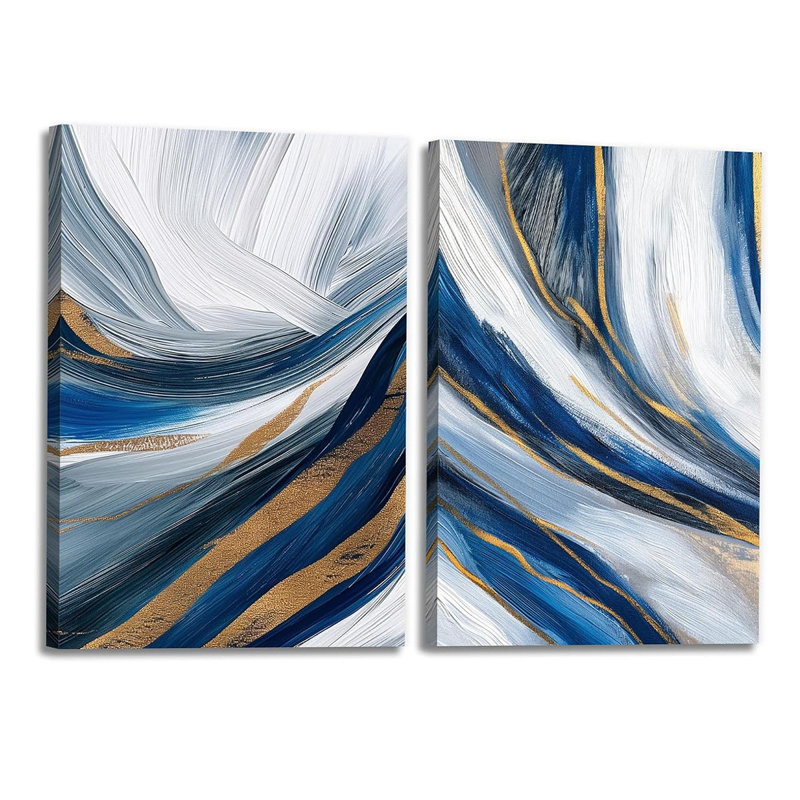 2 Piece Wrapped Canvas Wall Art
