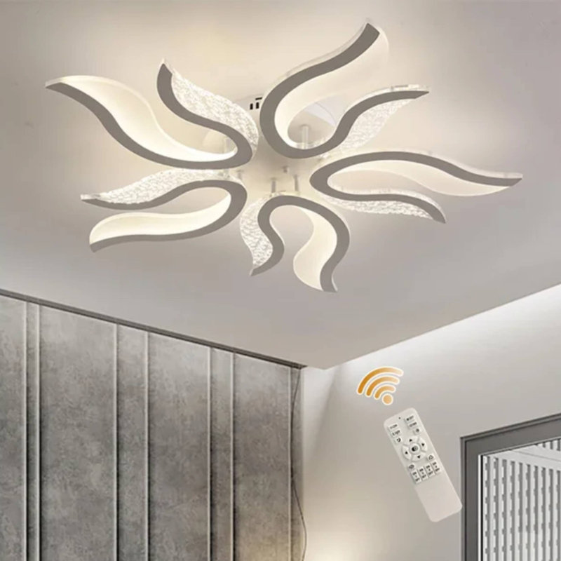 Bobbyjoe Acrylic LED Semi Flush Mount