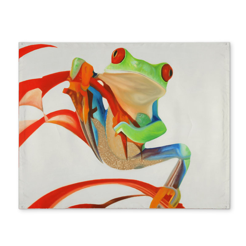 Red-eyed Frog Blue Animal Placemat | Polyester Home Decor