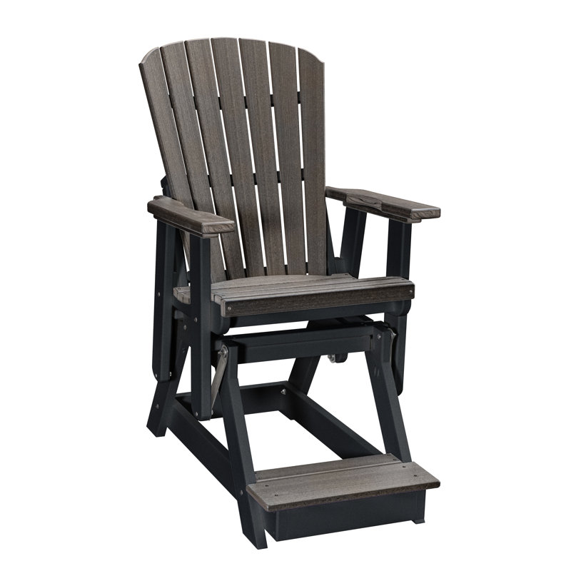 Fauteuil oscillant sur une base, Gris / noir