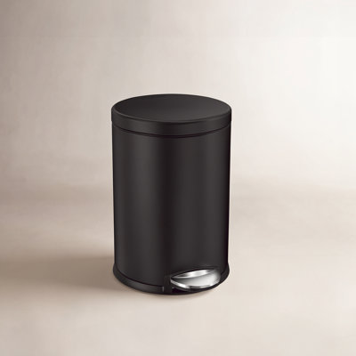 simplehuman 1.2gal Round Step-On Trash Can