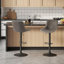 Swivel Upholstered Adjustable Height Counter Stool with Metal Frame-1796182752
