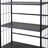 Metal Standing Book Shelf, Black finish-203876337
