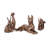 Tashenna Antique Brass Ceramic Hound Sculpture