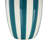 Cole And Grey Ceramic Round Wide Decorative Vase With Teal Vertical Stripes-989781495