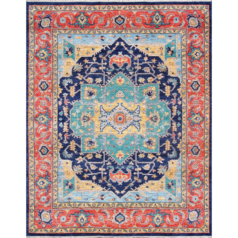 One-of-a-Kind 8'1" X 10'2" Area Rug in Navy/Red