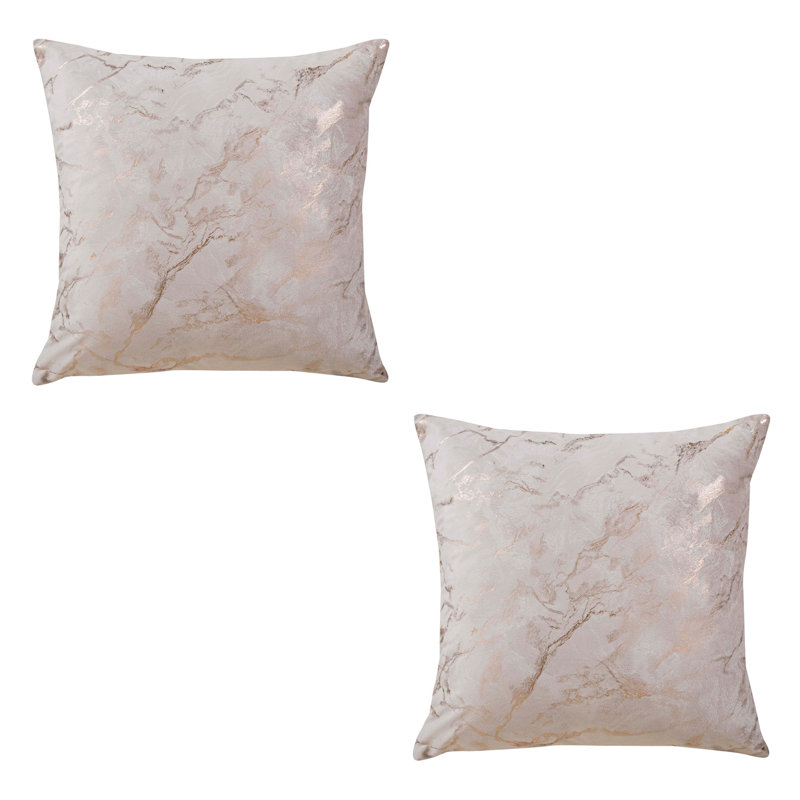 Aalyiah Pack Of 2 Cushions with Filling PACK OF 2, Cream