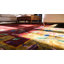 Grand tapis art déco chinois de couleur rouge antique long et étroit