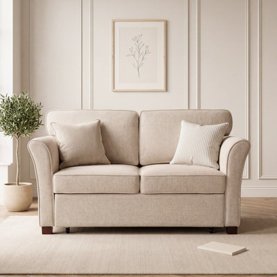 Tanijha 2 Seater Reclining Fabric Sofa Bed