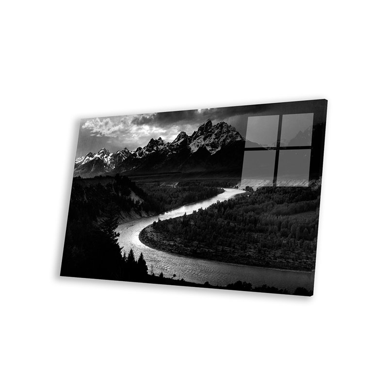 " The Tetons - Snake River " by Ansel Adams, 16" H x 24" W x 0.25" D