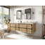 Meuble-lavabo double 84 po avec plateau en quartz Sonoma-102097613