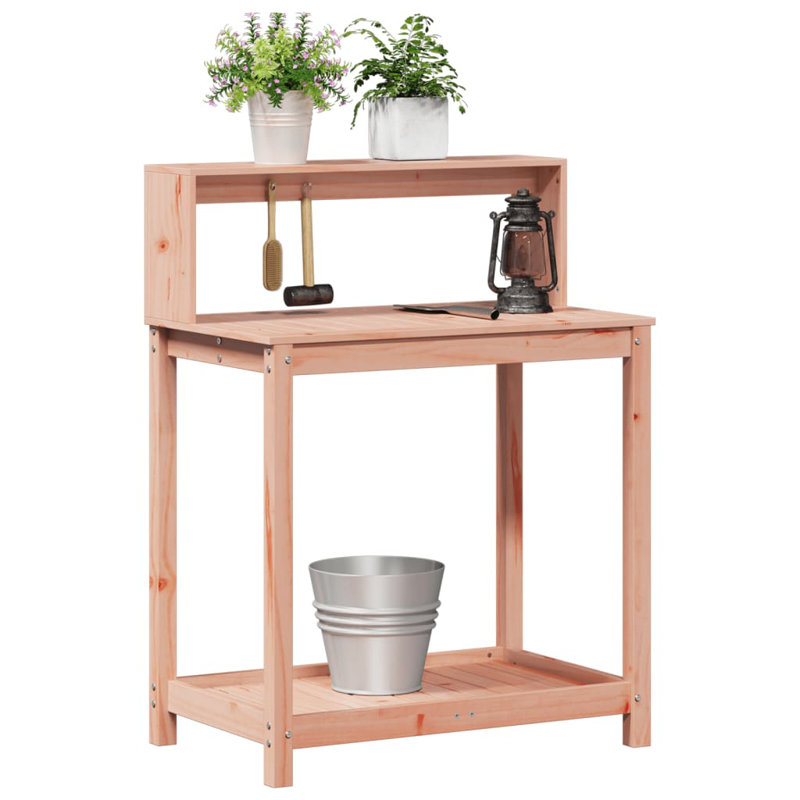 Arleny Wood Potting Bench, Brown