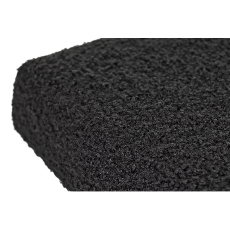 16" Height T-Shape Sherpa Upholstered Stool