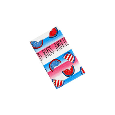 Patriotic Themed Cotton Kitchen Towel, Independence Day Dishcloth For Cleaning And Drying, 23.6x15.7in Multicolor