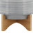 Baltz Ceramic Planter on Wooden Stand | Modern Stoneware Plant Pot with Decorative Base-1698662692-1648373480-1698662899