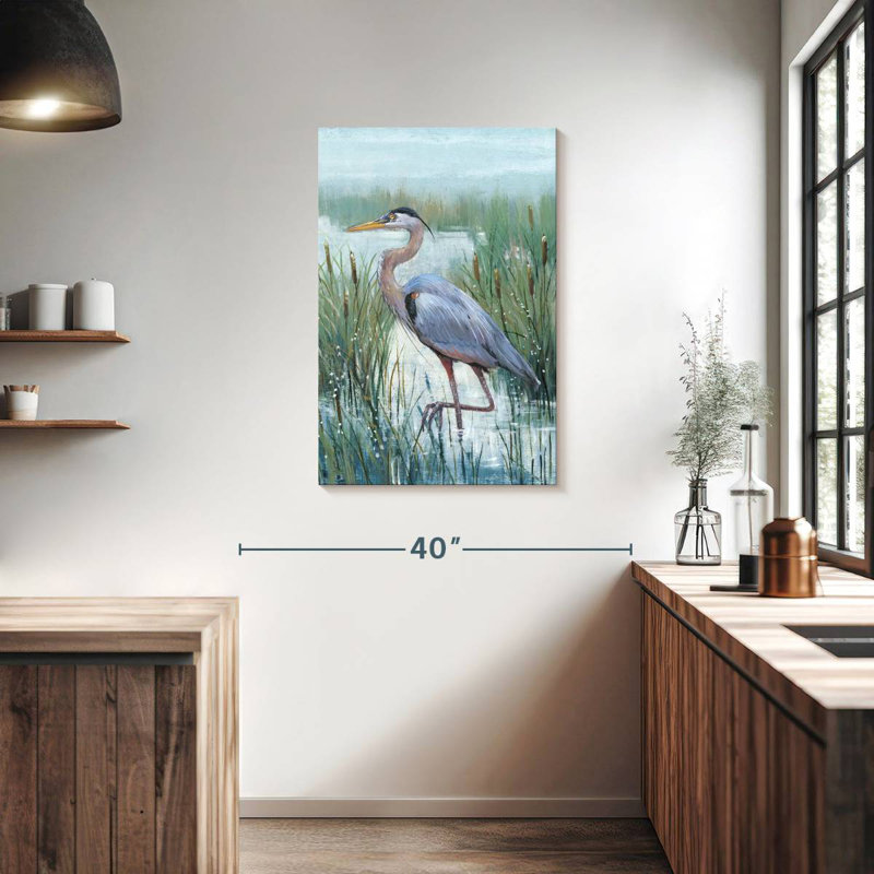 Brampt Marsh Heron II, 36" H x 24" W