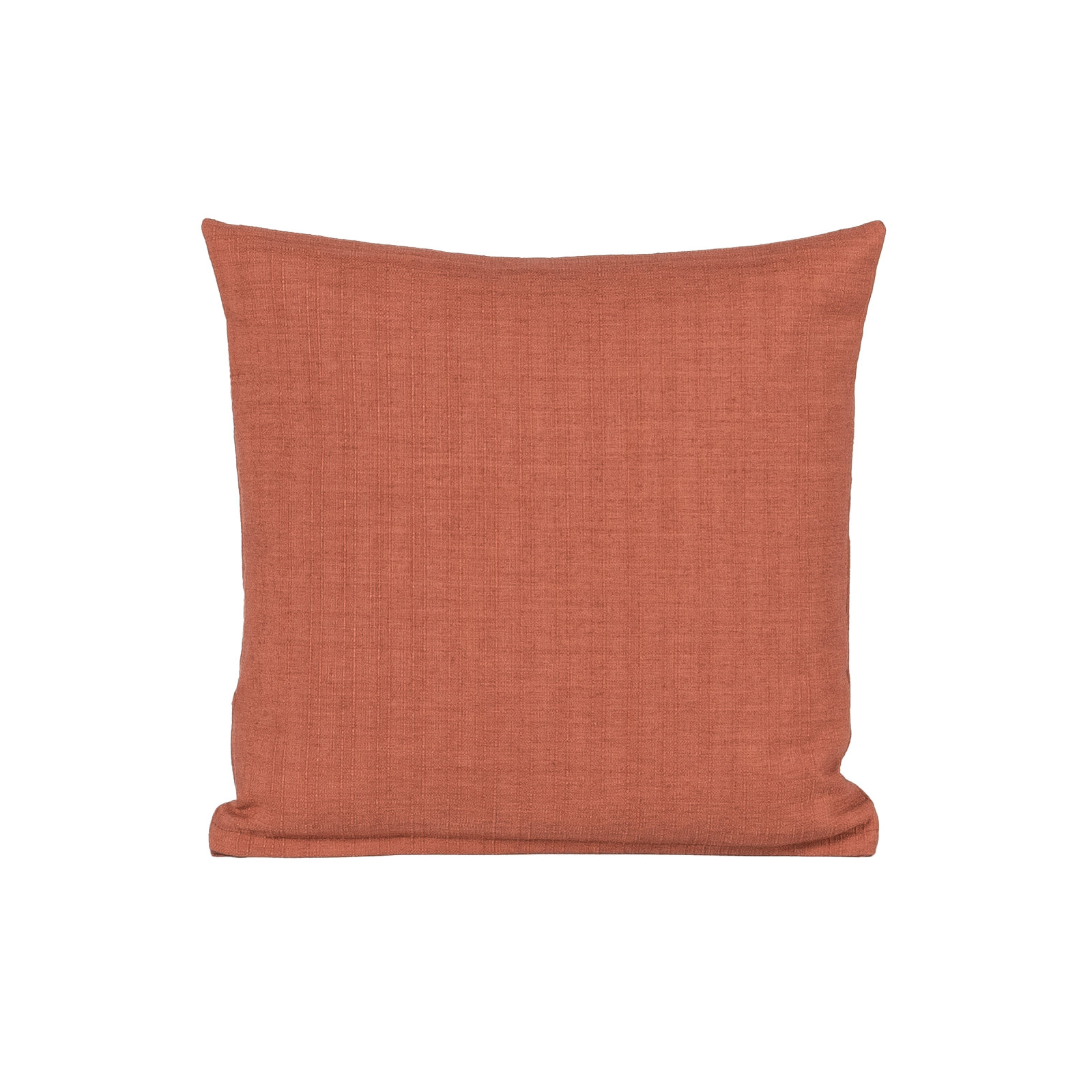 Indy Faux Linen Accent Pillow, Square 20", Feather, Red