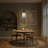 1-Dumb black dimmable blue glass pendant light