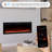 Vibrance 50" Recessed or Wall Mounted Electric Fireplace Heater, Multi-Flame Colors, Voice Assistant Compatible - Crystals Only-102270340-116467326