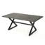 Table de salle à manger d'extérieur en aluminium avec structure en acier