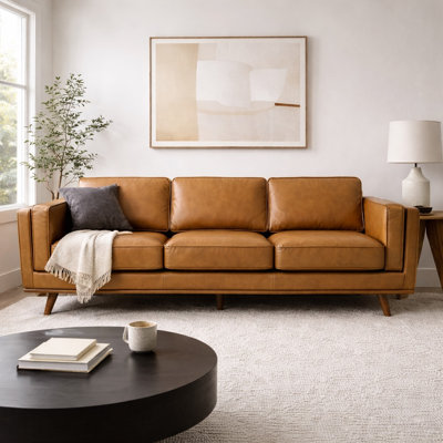 Freiro 90.4'' Leather Sofa