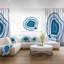 Abstrait bleu agate cristal - impression-35105729-35105737