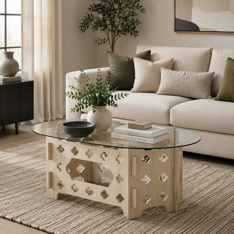 Table basse moderne ovale