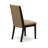 3 Piece Modern Dining Table Set Contains 1 Drop Leaves Dining Room Table and 2 Grey Linen Fabric Upholstered Chair with High Back - Acacia Walnut Finish-446782762-446782761-446782759