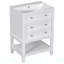 Meuble-lavabo simple autoportant 24,19 po avec plateau en bois manufacturé Millian