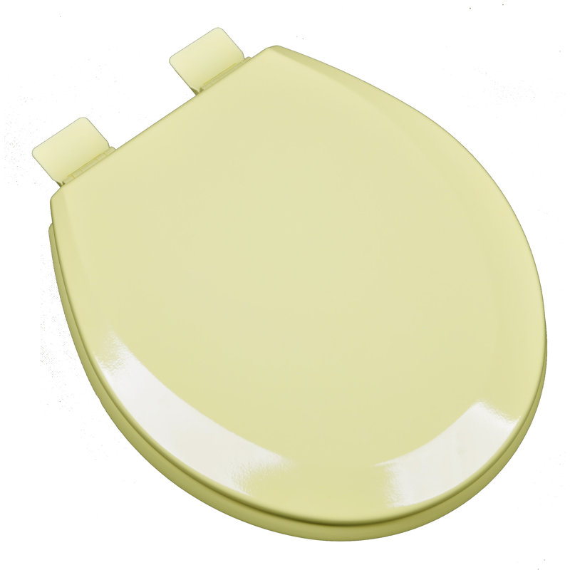Round Toilet Seat and Lid, Citron Yellow