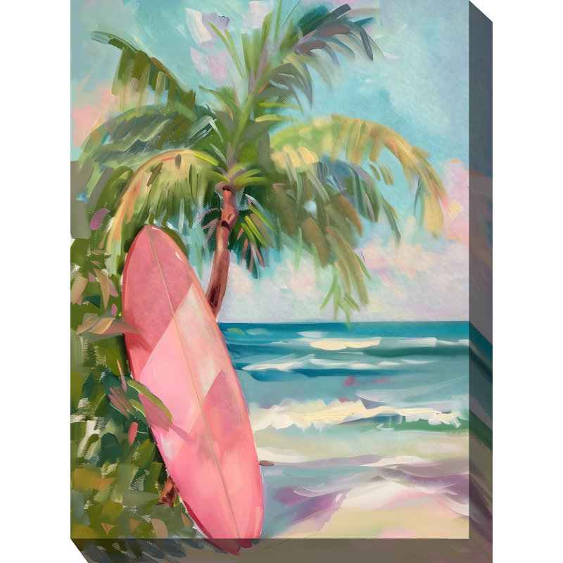 Art sur toile rose